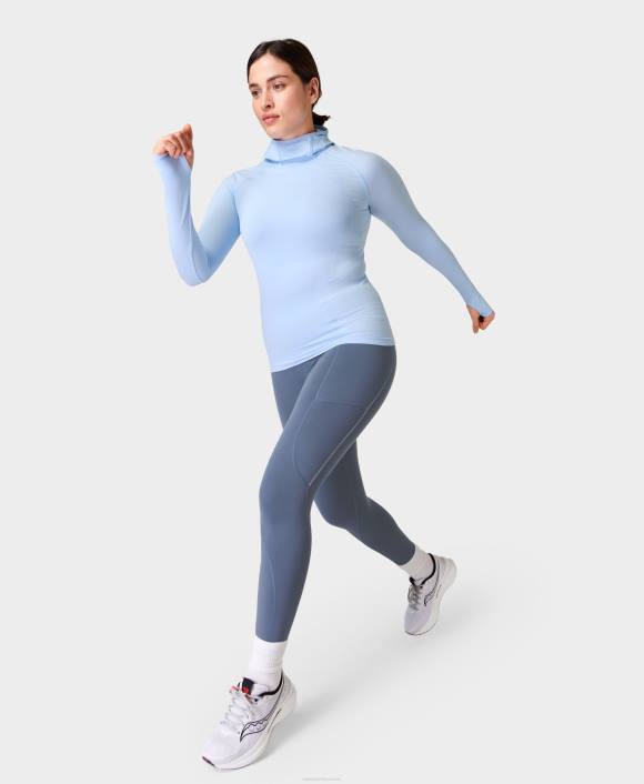 Endless Blue Sweaty Betty Women Therma Boost 2.0 7/8 Reflective Running Leggings B4JV717