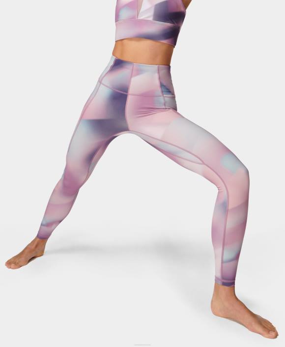Pink Spliced Gradient Print Sweaty Betty Women Super Soft Yoga Leggings B4JV185