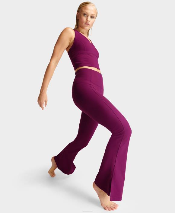 Amaranth Pink Sweaty Betty Women Super Soft Flare Yoga Pants B4JV555