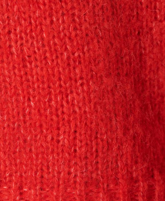 Cranberry Red Sweaty Betty Women Brushed Boucle Funnel Neck Sweater B4JV854