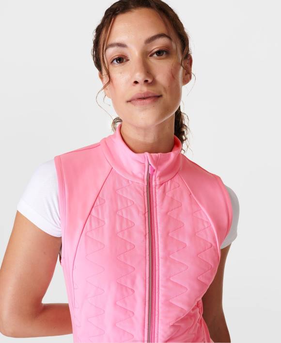 Sparkling Pink Sweaty Betty Women Light Speed Running Vest B4JV547